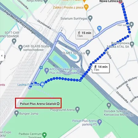 Apartament Letnica Sypialnia&salon - 2km Do Plaży *