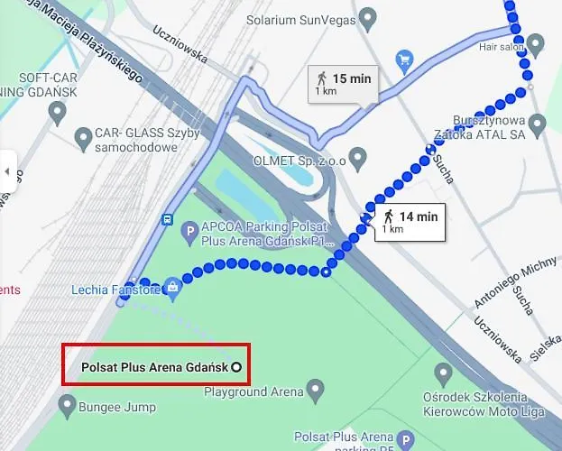 Apartment Letnica Sypialnia & Salon - 2km Do Plazy *